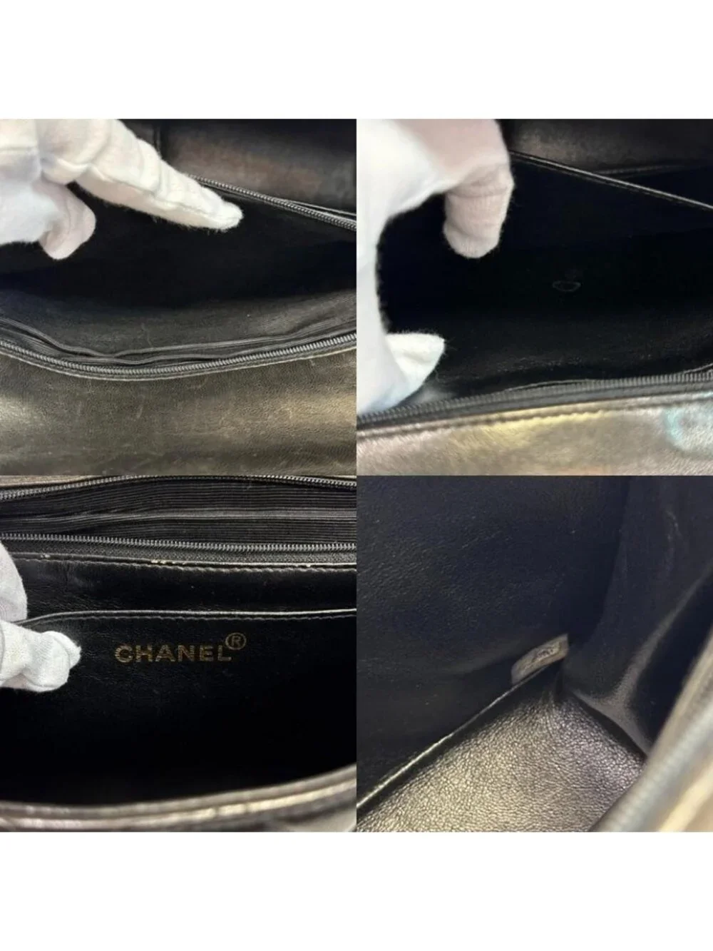 Chanel Big Quilted Shoulder Bag Purse Crossbody Black - Picture 8 of 8